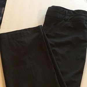 Dark gray slacks